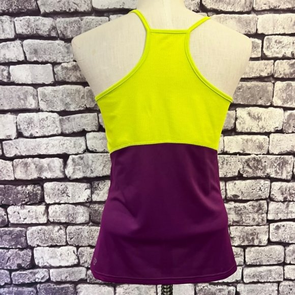 Puma Purple & Yellow Spaghetti Strap Top Size Large - Picture 5 of 8